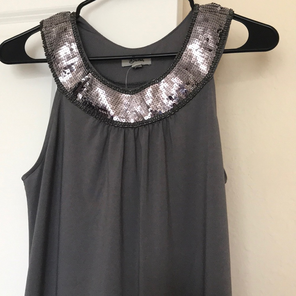 Grey Steel GUESS embellish dress - never worn - Picture 2 of 5